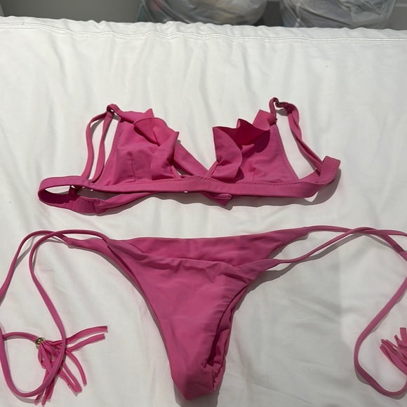 Pink Ruffle Bikini Set - Picture 1 of 1